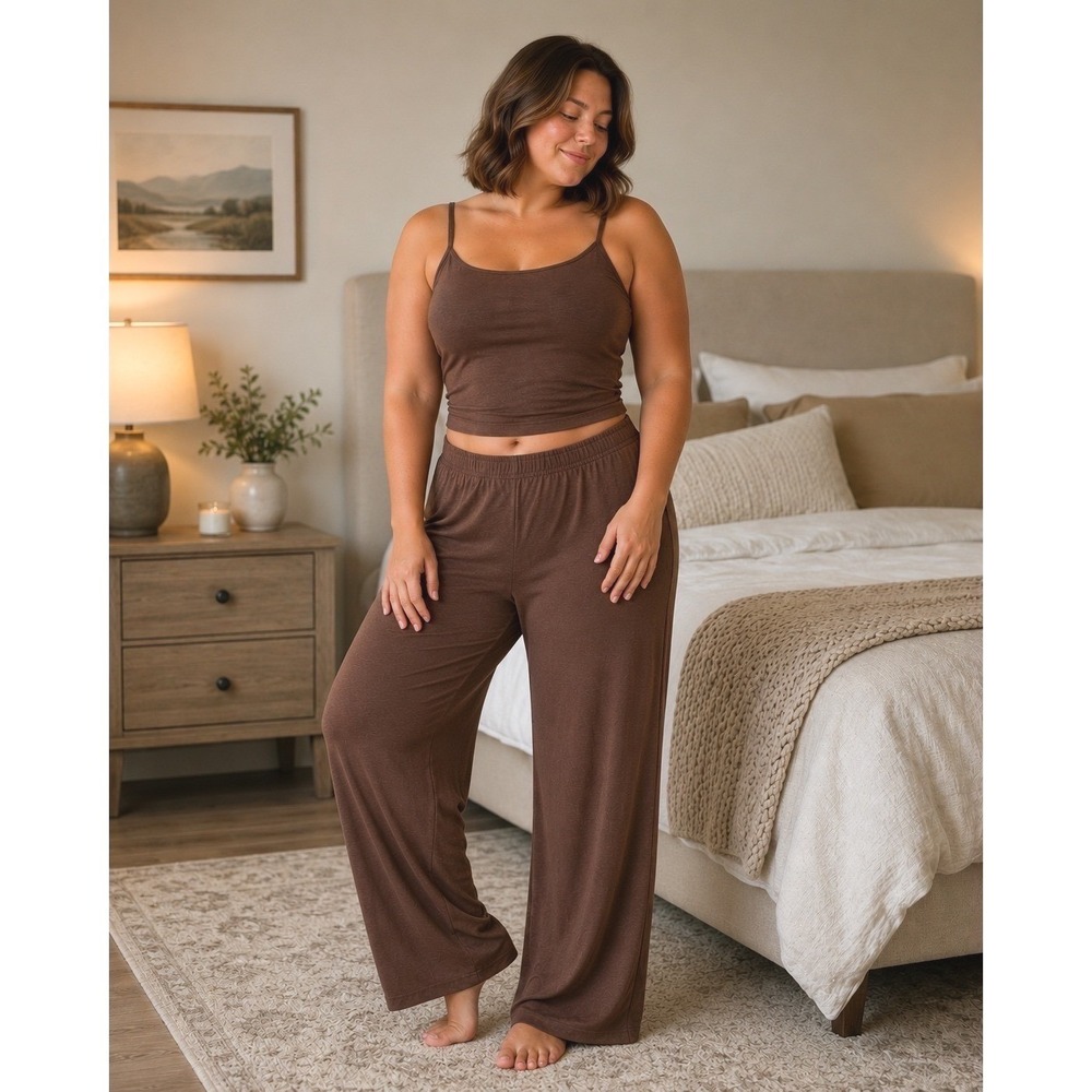 SKIMS Sleep Tank + Sleep Pants Set Jasper 3X